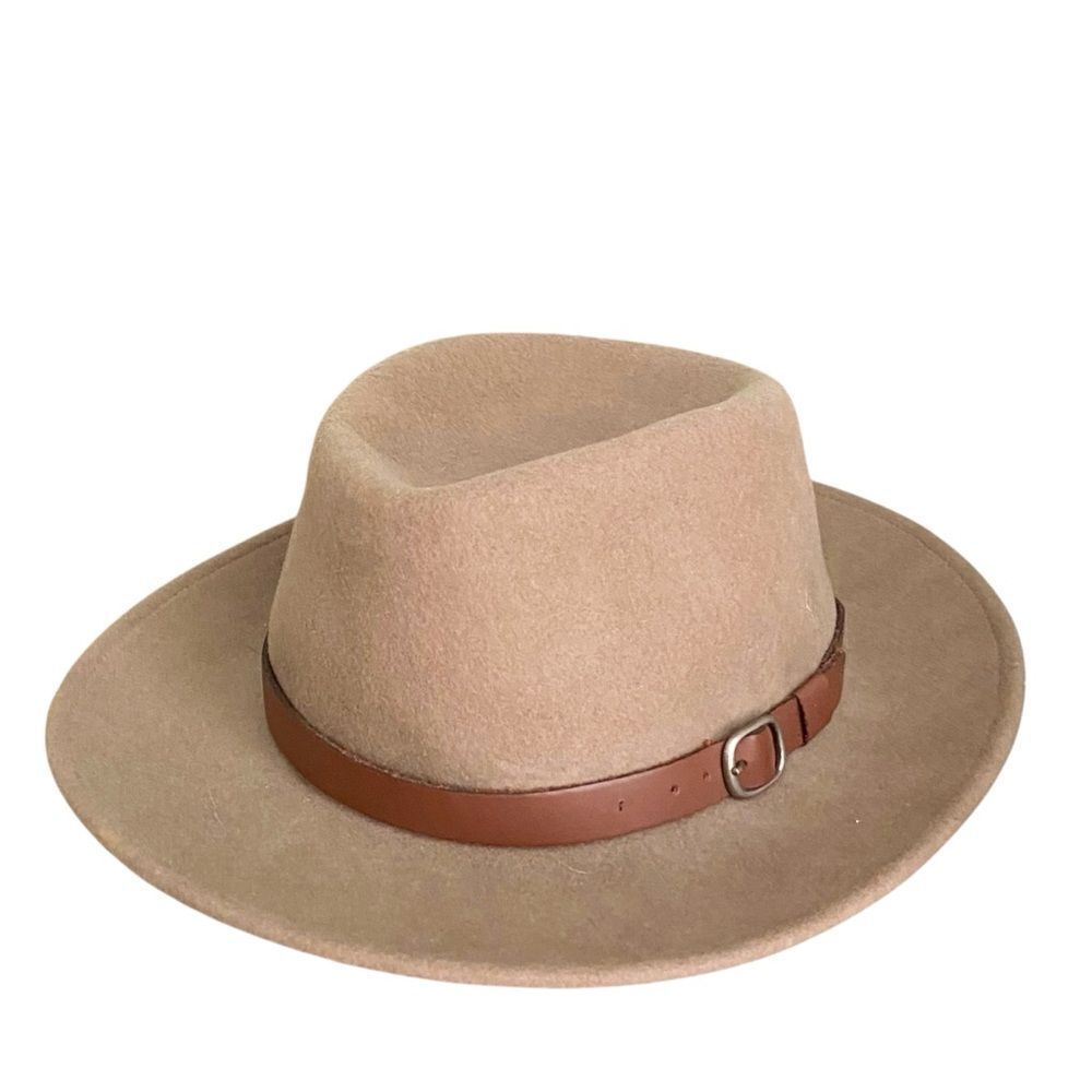 Bailey Briar Wool Fedora Hat with Taupe Brown Band
